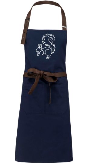 Divoká linie veverka, bílý potisk