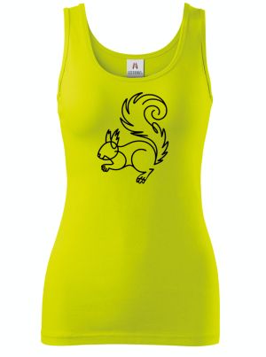 Divoká linie veverka, černý potisk