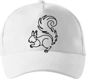 Divoká linie veverka, černý potisk