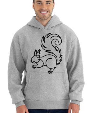 Divoká linie veverka, černý potisk