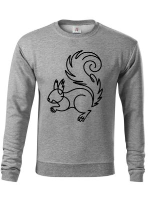 Divoká linie veverka, černý potisk