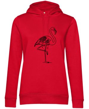 Divoká linie plameňák, černý potisk