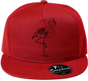 Divoká linie plameňák, černý potisk