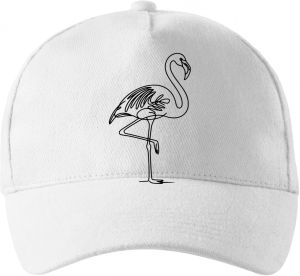 Divoká linie plameňák, černý potisk