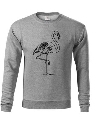 Divoká linie plameňák, černý potisk