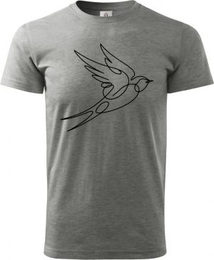 Divoká linie vlaštovka, černý potisk