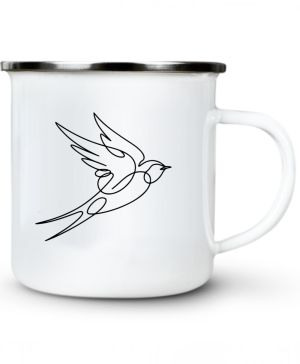 Divoká linie vlaštovka, černý potisk