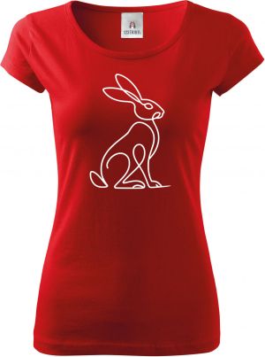 Divoká linie zajíc, bílý potisk