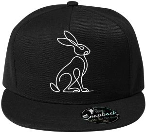 Divoká linie zajíc, bílý potisk