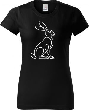 Divoká linie zajíc, bílý potisk