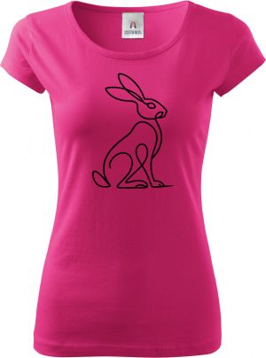 Divoká linie zajíc, černý potisk