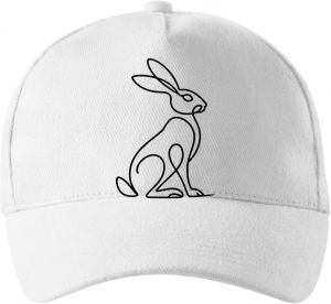 Divoká linie zajíc, černý potisk