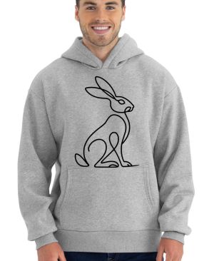 Divoká linie zajíc, černý potisk