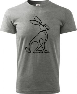 Divoká linie zajíc, černý potisk