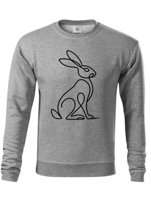 Divoká linie zajíc, černý potisk