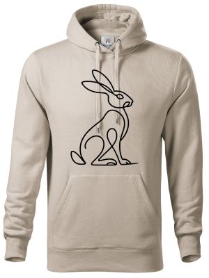 Divoká linie zajíc, černý potisk