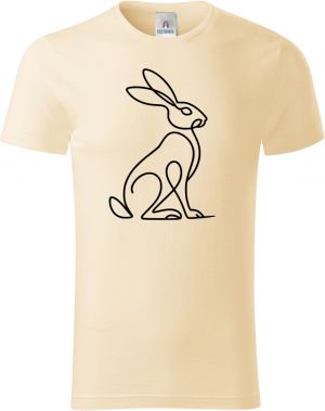 Divoká linie zajíc, černý potisk