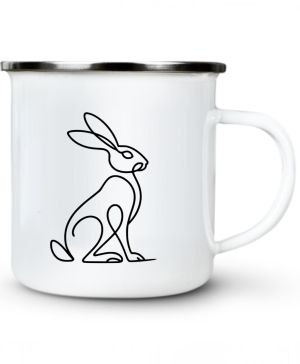 Divoká linie zajíc, černý potisk