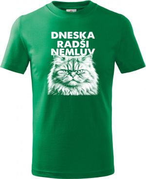 Dneska radši nemluv, bílý tisk