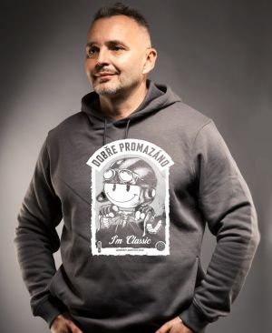 Dobře promazáno, bílý potisk