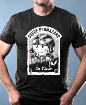 Dobře promazáno, bílý potisk