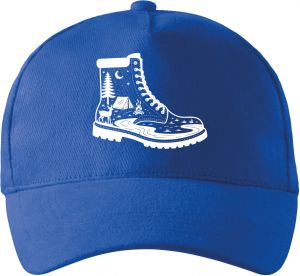 Dobrodružná bota,bílý potisk