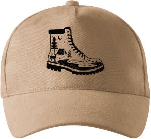 Dobrodružná bota,černý potisk