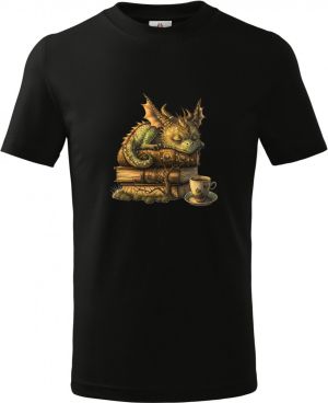 Drak spící na knize