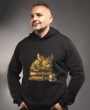 Drak spící na knize