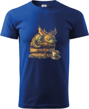 Drak spící na knize