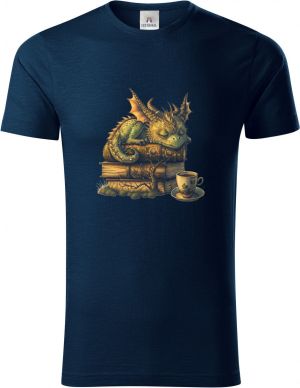 Drak spící na knize