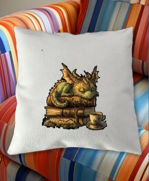 Drak spící na knize