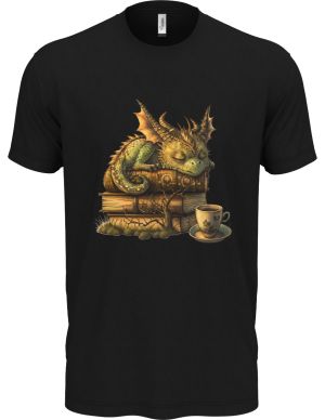 Drak spící na knize