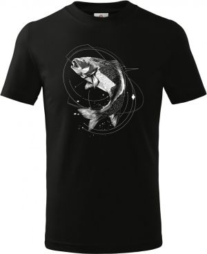 Dravá Ryba, bílý potisk