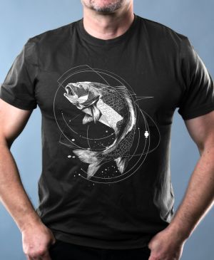 Dravá Ryba, bílý potisk