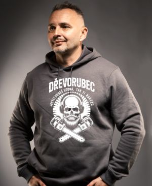 Dřevorubec.Jestli budeš hodná, tak ti nařežu, bílý potisk