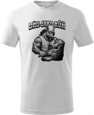 Dřu jako kůň, černý tisk