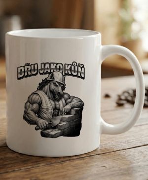 Dřu jako kůň, černý tisk