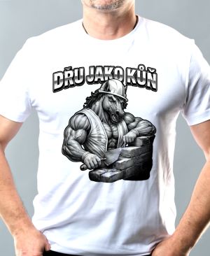 Dřu jako kůň, černý tisk