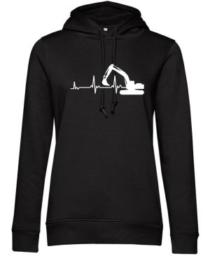 EKG, bagrista, bílý tisk