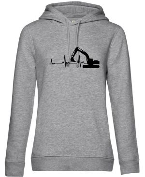 EKG, bagrista, černý tisk