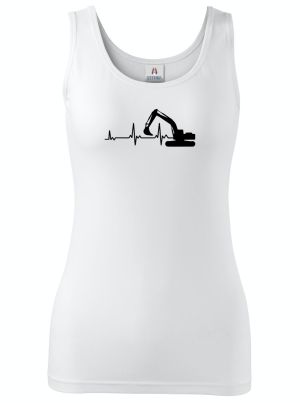 EKG, bagrista, černý tisk