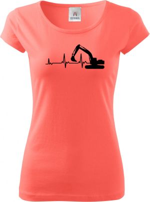 EKG, bagrista, černý tisk