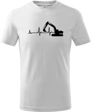 EKG, bagrista, černý tisk