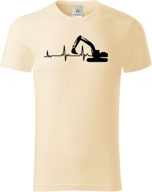 EKG, bagrista, černý tisk