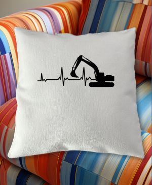 EKG, bagrista, černý tisk