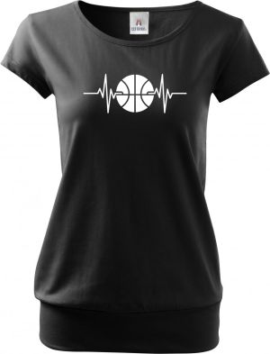 EKG, basketbal, bílý potisk