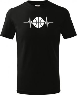 EKG, basketbal, bílý potisk
