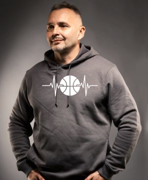 EKG, basketbal, bílý potisk