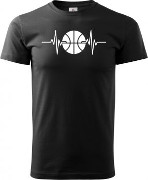 EKG, basketbal, bílý potisk